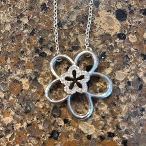 Brighton Infinitely Flower Necklace with Swarovski Crystals
